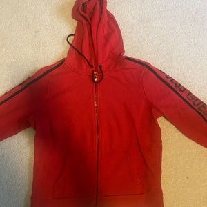 GUESS red zip up
